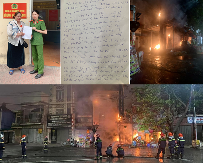 Nhân dân phường Vạn Mỹ gửi thư cảm ơn